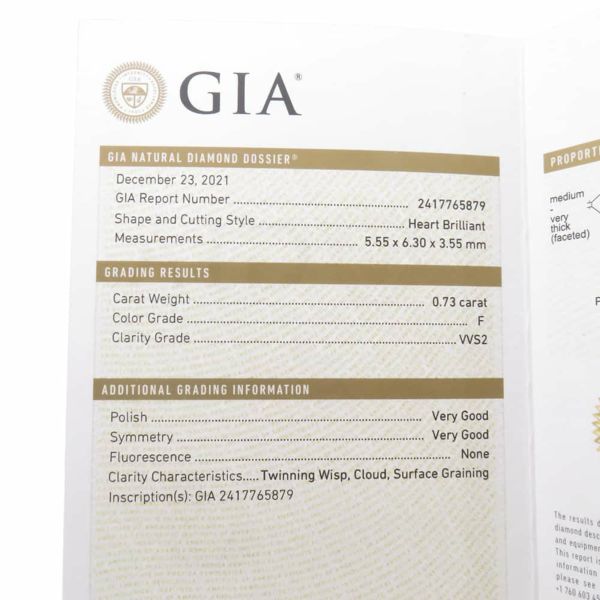グラフ ピアス アイコン ハートシェイプ ダイヤモンド スタッドイヤリング ダイヤ 中石0.70ct/0.73ct K18WGホワイトゴールド GIA鑑定書付き