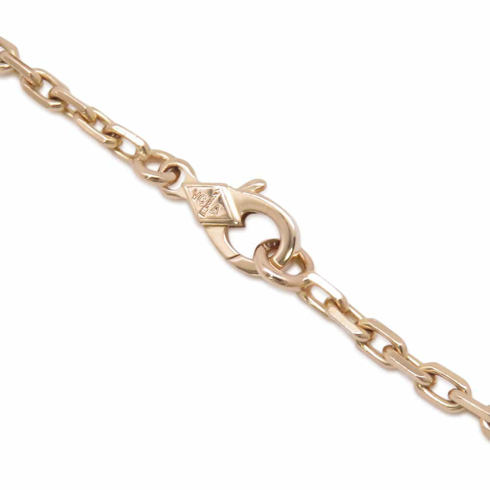 ヴァンクリーフ&アーペル ブレスレット ラッキースプリング 5モチーフ オニキス カーネリアン マザーオブパール K18PG VCARP7RR00