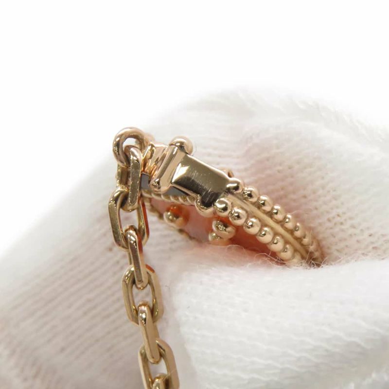 ヴァンクリーフ&アーペル ブレスレット ラッキースプリング 5モチーフ オニキス カーネリアン マザーオブパール K18PG VCARP7RR00