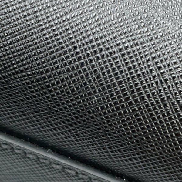 プラダ トートバッグ トライアングルロゴ サフィアーノレザー 2VG039 PRADA 黒