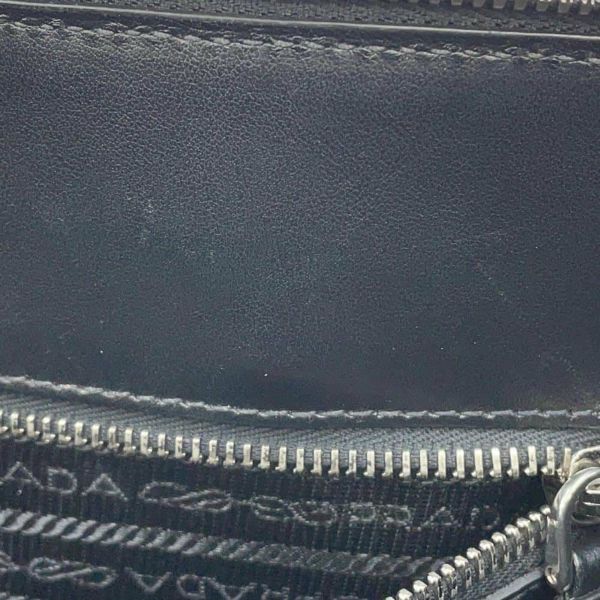 プラダ トートバッグ トライアングルロゴ サフィアーノレザー 2VG039 PRADA 黒