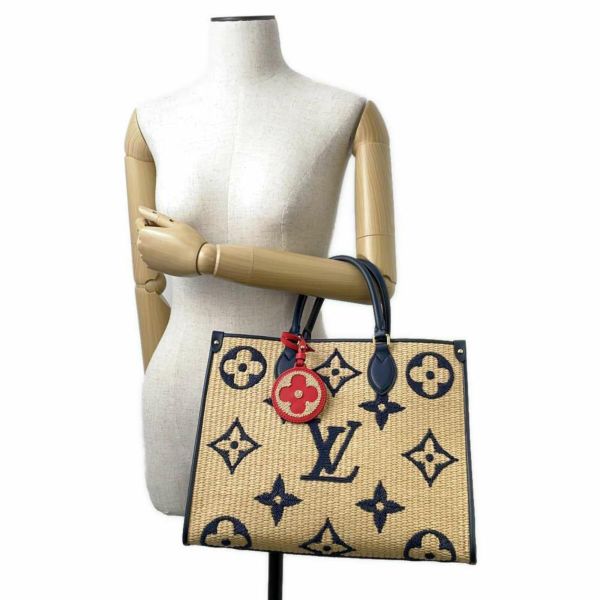 ルイヴィトン トートバッグ モノグラム・ラフィア オンザゴーMM M57723 LOUIS VUITTON ヴィトン