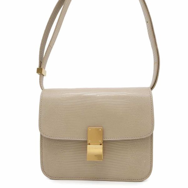 セリーヌ ショルダーバッグ クラシック ティーン Classin Teen リザード CELINE