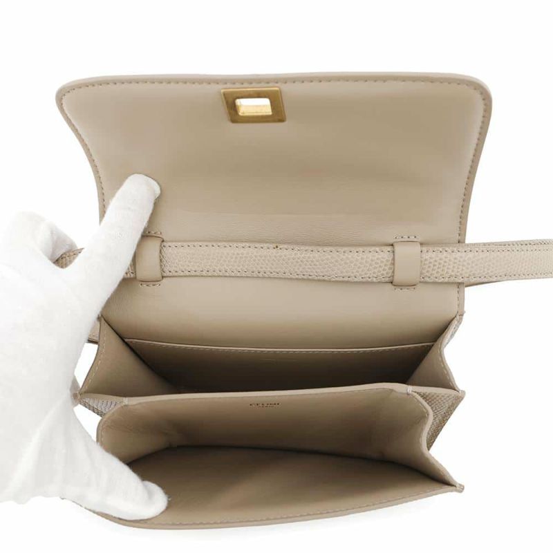 セリーヌ ショルダーバッグ クラシック ティーン Classin Teen リザード CELINE