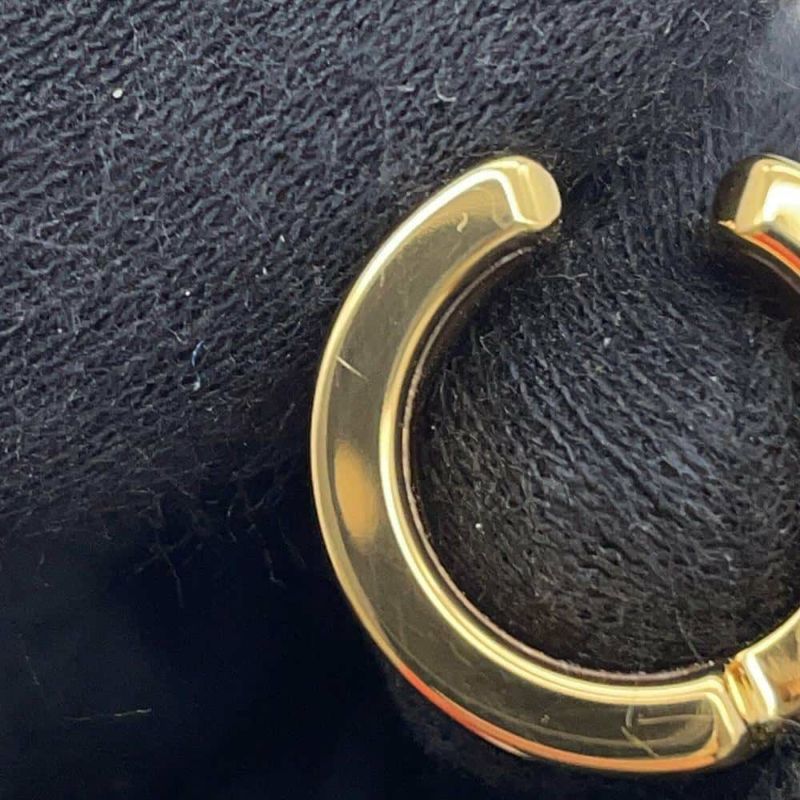 エルメス イヤーカフ オランプ ピンク/ゴールド金具 メタル リザード HERMES アクセサリー