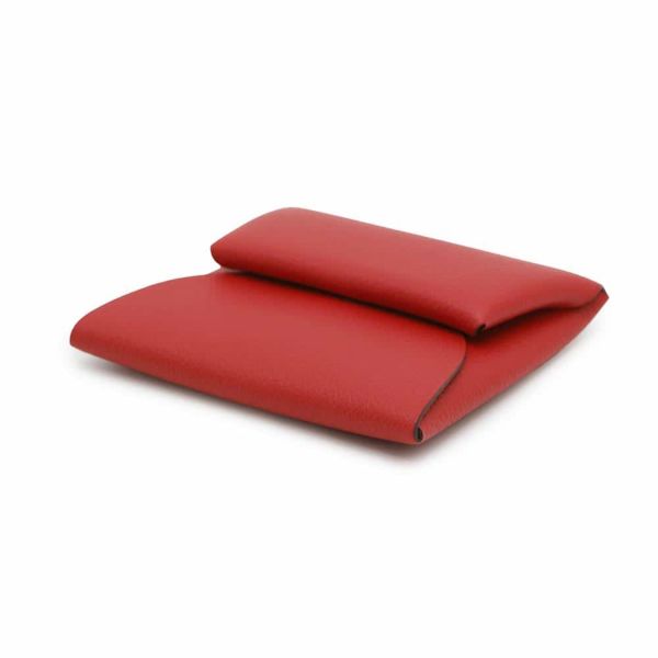 エルメス コインケース バスティア ルージュラデュー エバーカラー W刻印 HERMES 財布