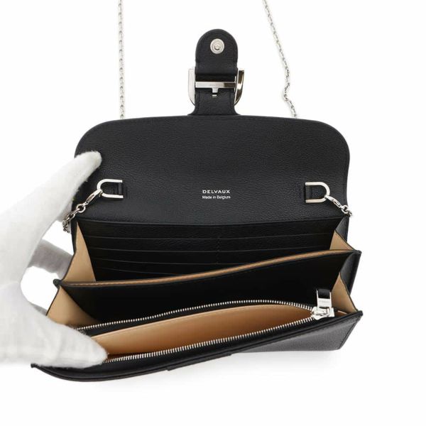 楽天市場】【超美品】 デルヴォー チェーンウォレット ロング