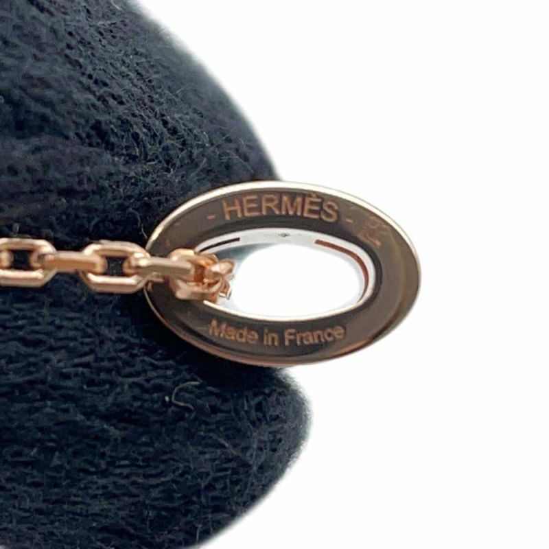 エルメス ネックレス ミニ・ポップアッシュ ヴェールペパーミント/ピンクゴールド金具 HERMES アクセサリー