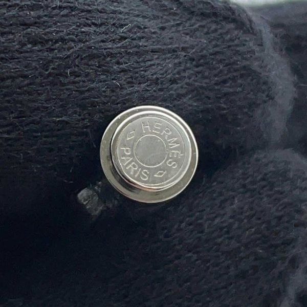 エルメス ピアス シャルニエール PM ブラック/シルバー金具 スイフト HERMES アクセサリー 黒