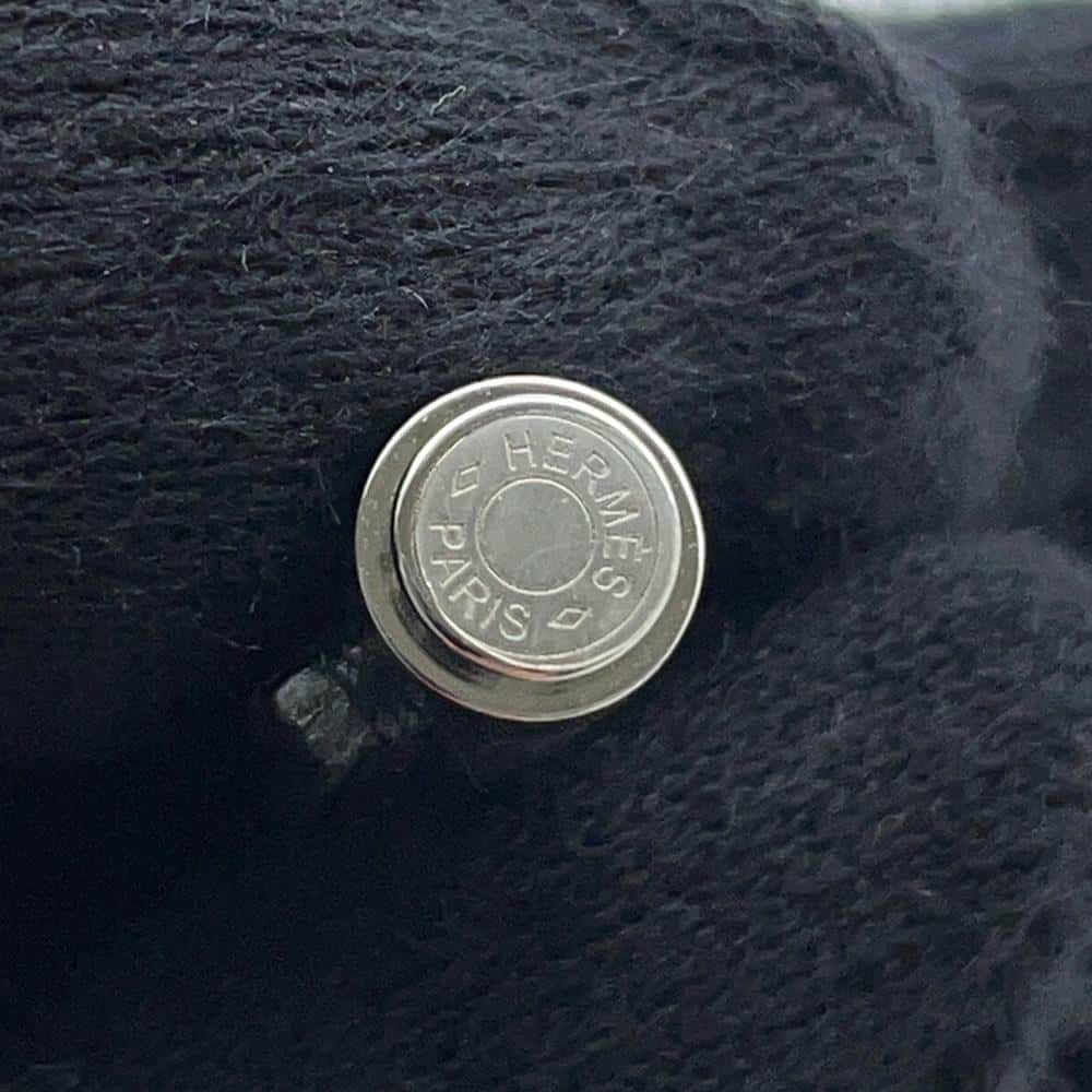 エルメス ピアス シャルニエール PM ブラック/シルバー金具 スイフト HERMES アクセサリー 黒