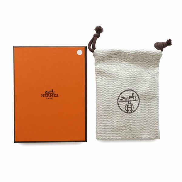 エルメス ピアス シャルニエール PM ブラック/シルバー金具 スイフト HERMES アクセサリー 黒