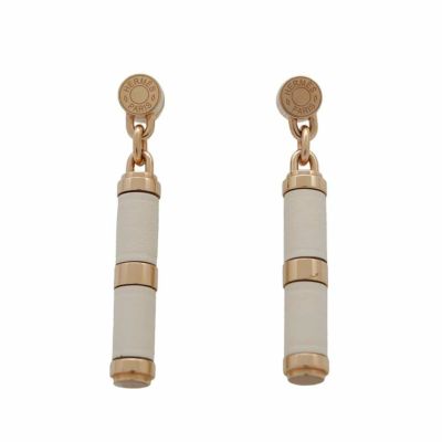 HERMES エルメス　シャルニエール　ピアス　PM ゴールド エルメス ピアス シャルニエール PM ナタ/ピンクゴールド金具