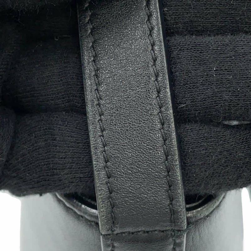 セリーヌ ショルダーバッグ スモール バケット キュイル トリオンフ カーフレザー 198243 CELINE 黒