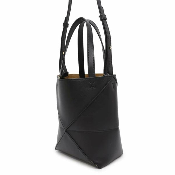 ロエベ ハンドバッグ パズルフォルド ミニトート A657V25X01 LOEWE 2wayショルダーバッグ 黒