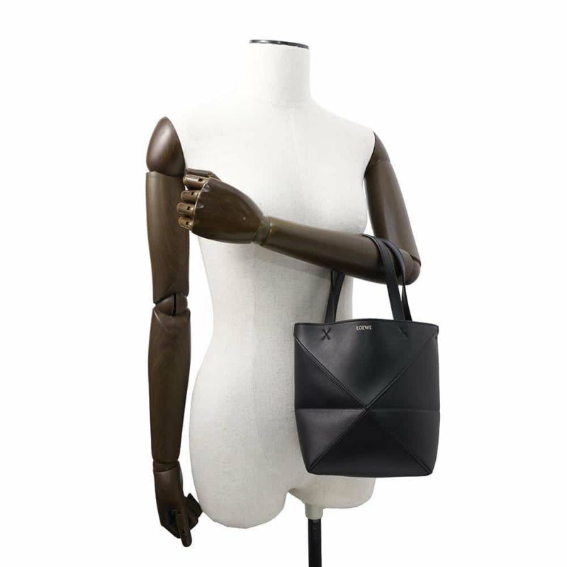 ロエベ ハンドバッグ パズルフォルド ミニトート A657V25X01 LOEWE 2wayショルダーバッグ 黒