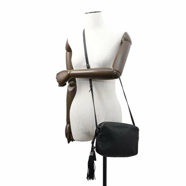 サンローランパリ ショルダーバッグ ルー カメラバッグ 470299 SAINT LAURENT PARIS タッセル 黒