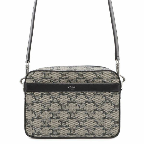 セリーヌ ショルダーバッグ トリオンフ スモール メッセンジャー PVC/レザー 113942 CELINE 黒