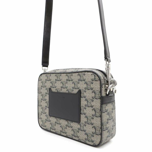 セリーヌ ショルダーバッグ トリオンフ スモール メッセンジャー PVC/レザー 113942 CELINE 黒