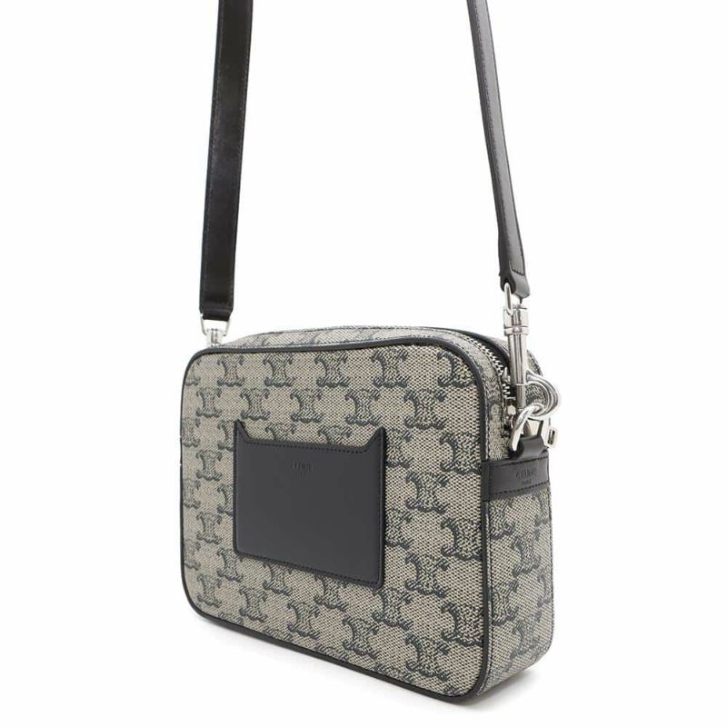 セリーヌ ショルダーバッグ トリオンフ スモール メッセンジャー PVC/レザー 113942 CELINE 黒