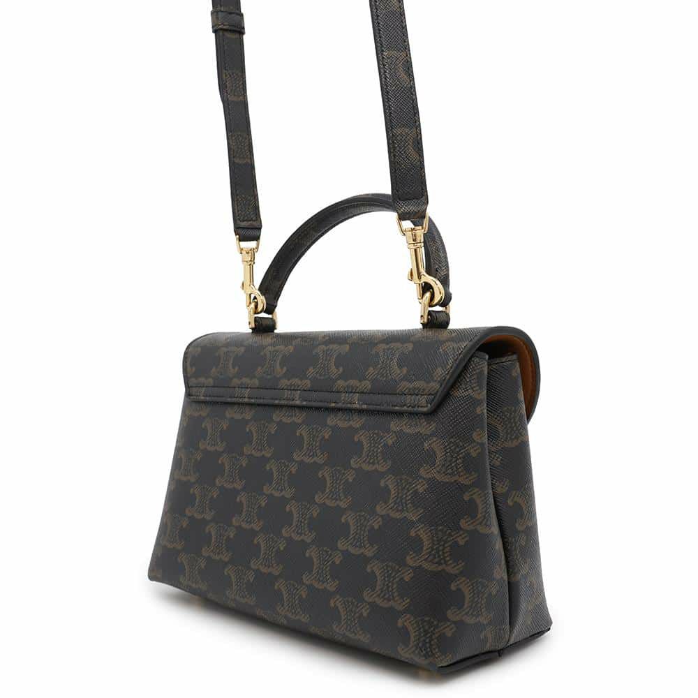 セリーヌ ハンドバッグ トリオンフ ティーン ニノ PVC 118113 CELINE 2way ブラウン