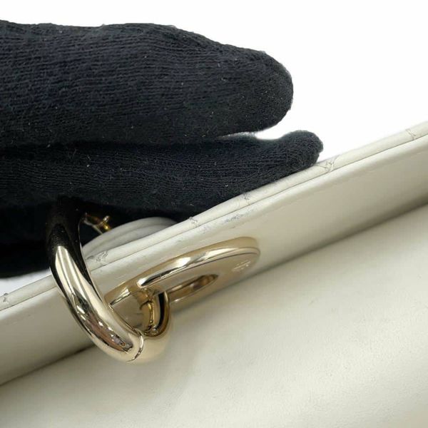 ディオール ハンドバッグ レディ D-JOY カナージュ ミディアム ラムスキン M0540ONGE Christian Dior 2way 白 ホワイト