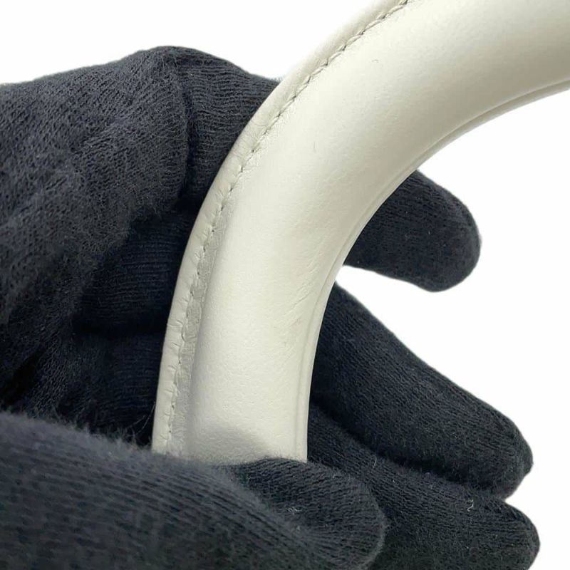 ディオール ハンドバッグ レディ D-JOY カナージュ ミディアム ラムスキン M0540ONGE Christian Dior 2way 白 ホワイト