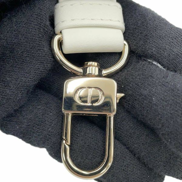 ディオール ハンドバッグ レディ D-JOY カナージュ ミディアム ラムスキン M0540ONGE Christian Dior 2way 白 ホワイト