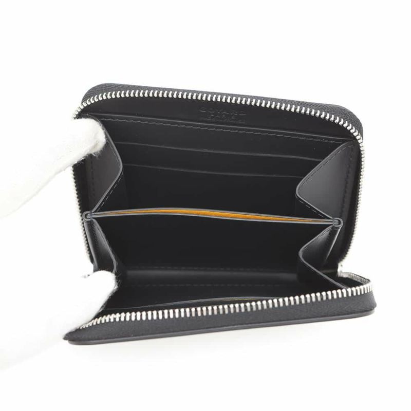 ゴヤール コインケース ヘリンボーン マティニョン PM GOYARD ラウンドジップ 財布 黒