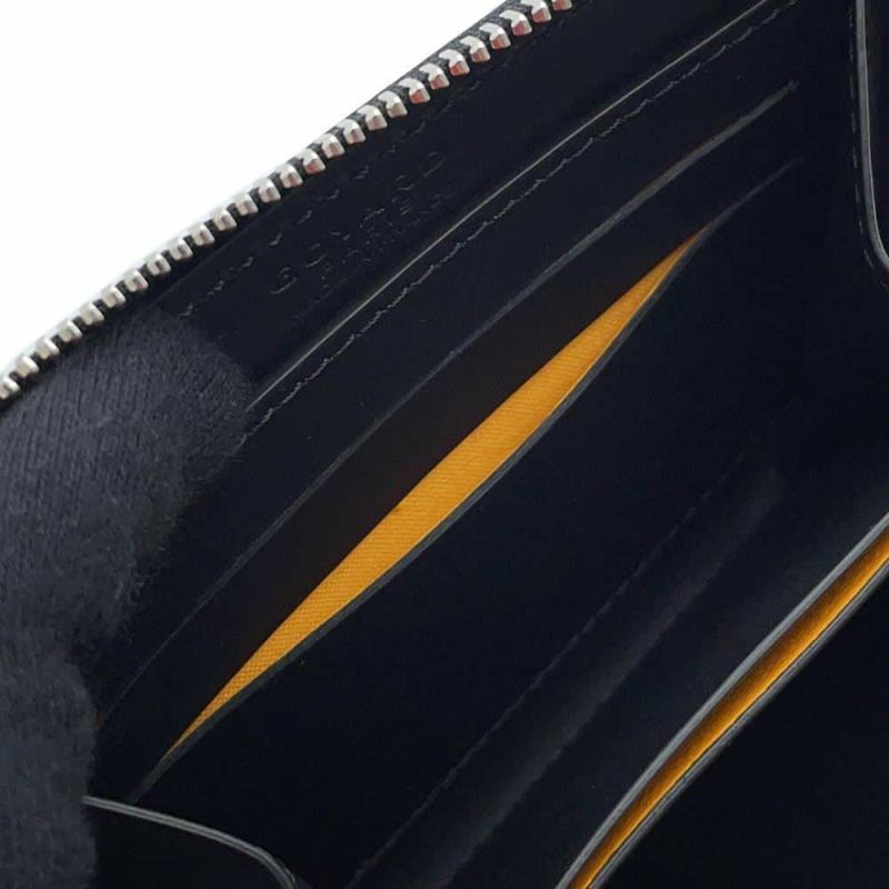 ゴヤール コインケース ヘリンボーン マティニョン PM GOYARD ラウンドジップ 財布 黒