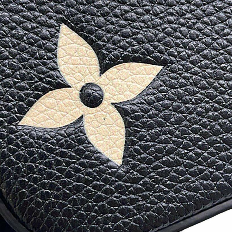 ルイヴィトン チェーンウォレット バイカラー モノグラム・アンプラント ポシェット・フェリシー M80482 黒 ブラック