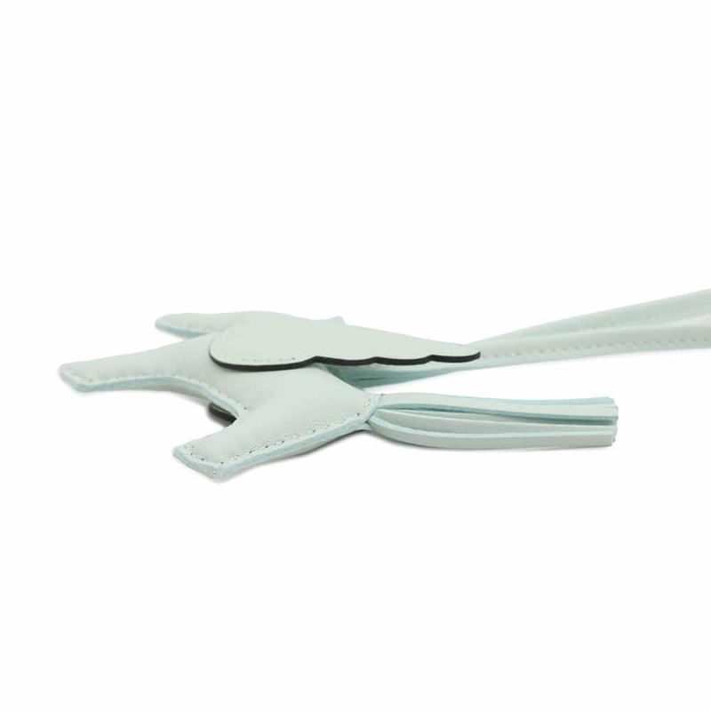 エルメス バッグチャーム ロデオPM ペガサス ヴェールペパーミント ラムスキン W刻印