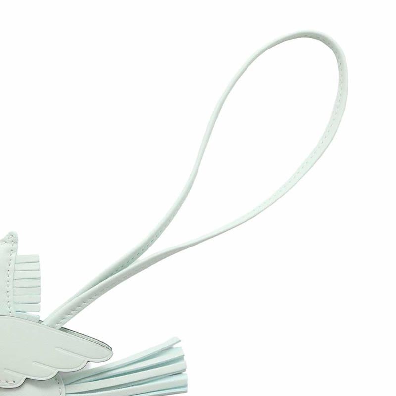 エルメス バッグチャーム ロデオPM ペガサス ヴェールペパーミント ラムスキン W刻印