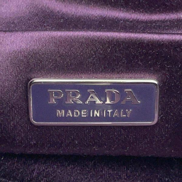 プラダ ハンドバッグ ミンク ファー B10981PRADA バッグ セカンドバッグ パーティバッグ