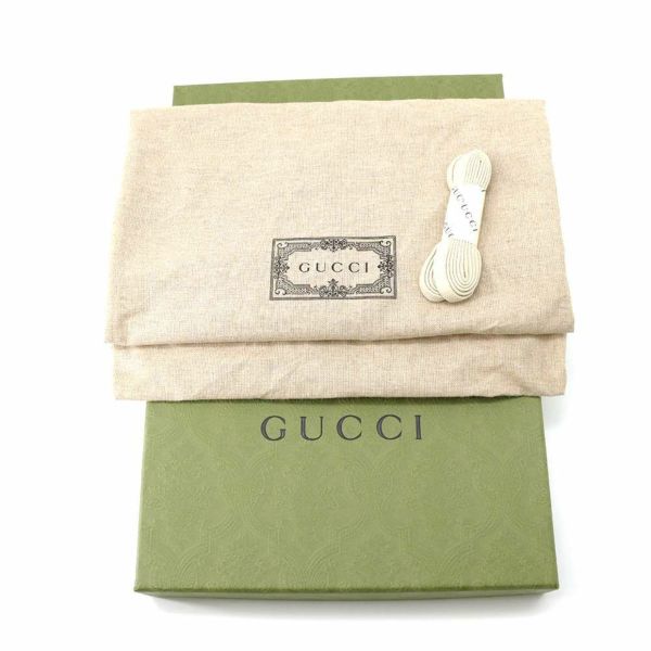 グッチ スニーカー GGエンボス レザー PVC メンズサイズ6 669582 GUCCI 靴 黒