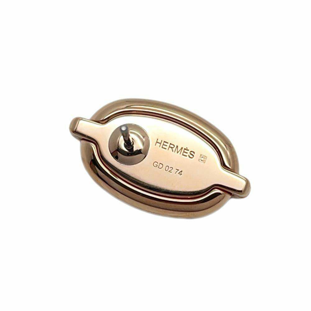 エルメス ピアス ミニ・マイヨン マロングラッセ/ピンクゴールド金具 HERMES アクセサリー