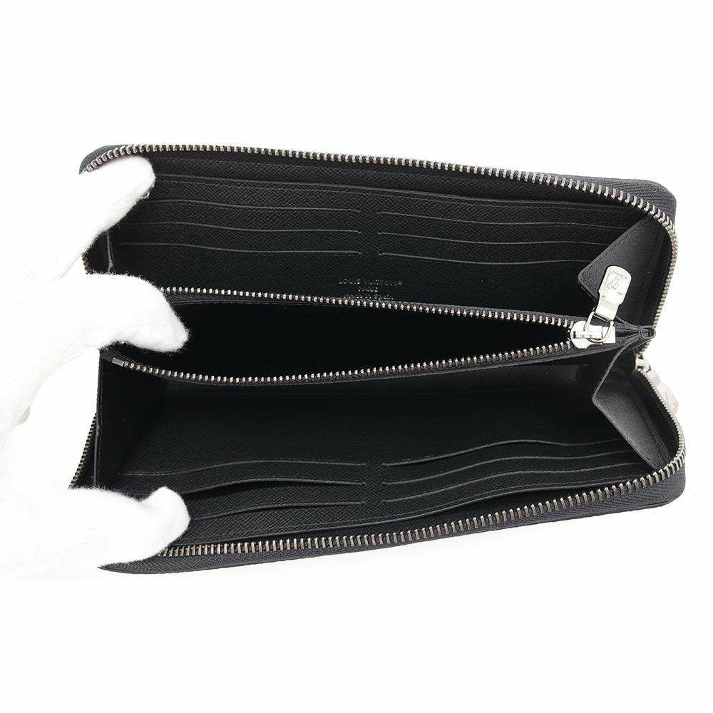 ルイヴィトン 長財布 モノグラム・エクリプス ジッピーウォレット・ホリゾンタル M11611 黒 ブラック