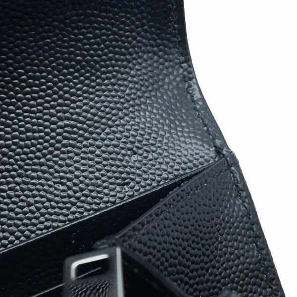 サンローランパリ 長財布 モノグラム ラージ キルティング フラップウォレット 372264 SAINT LAURENT PARIS 財布 YSL 黒