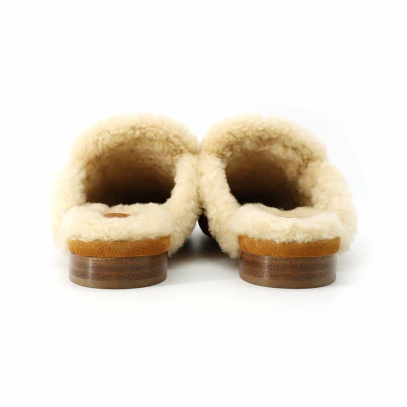 エルメス ミュール オズ OZ シープスキン ベロア レディースサイズ36 HERMES 靴