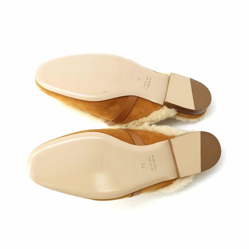 エルメス ミュール オズ OZ シープスキン ベロア レディースサイズ36 HERMES 靴