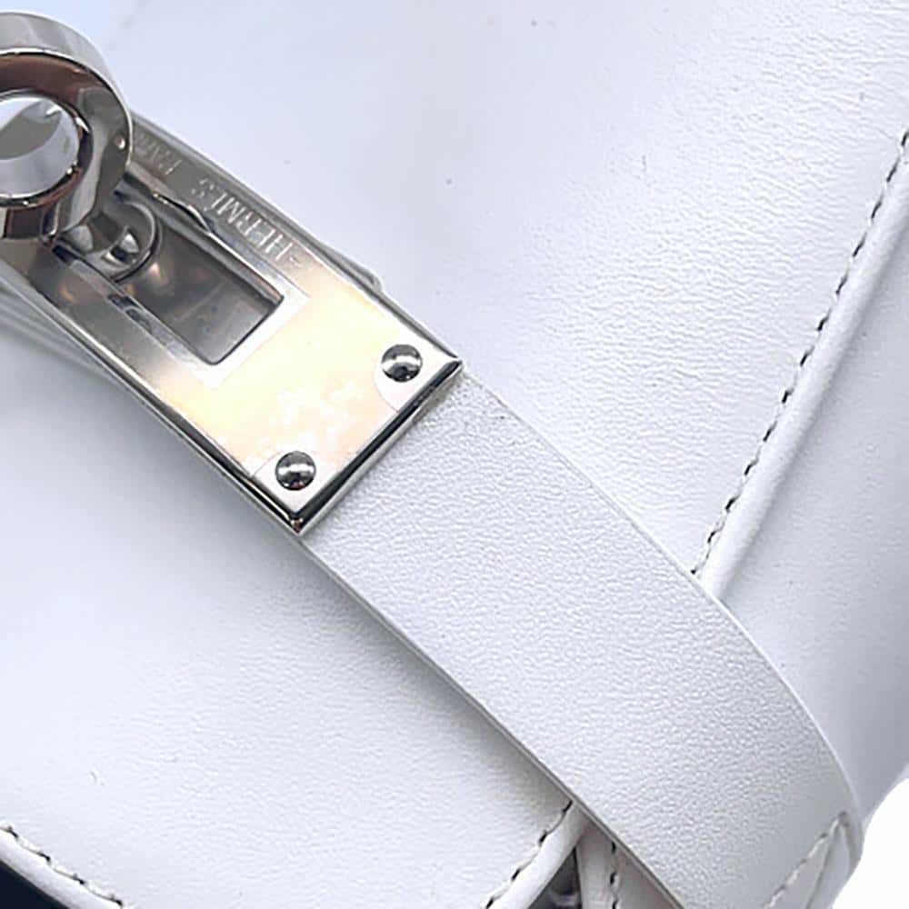 エルメス ミュール オズ OZ カーフレザー レディースサイズ38 1/2 HERMES 靴 白