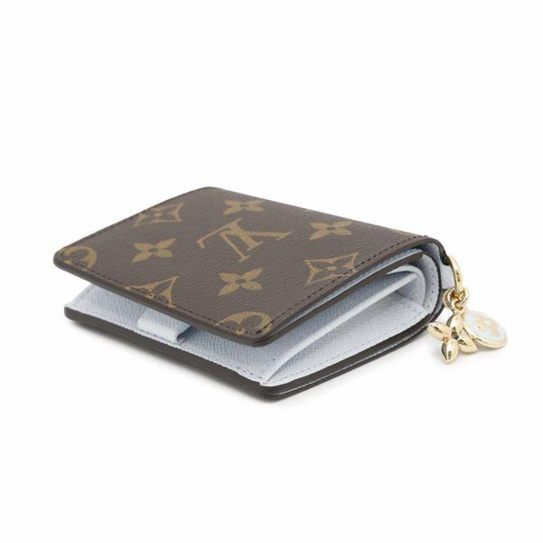 ルイヴィトン 二つ折り財布 モノグラム ポケットウォレット・LV チャーム M14613 財布 アズールブルー