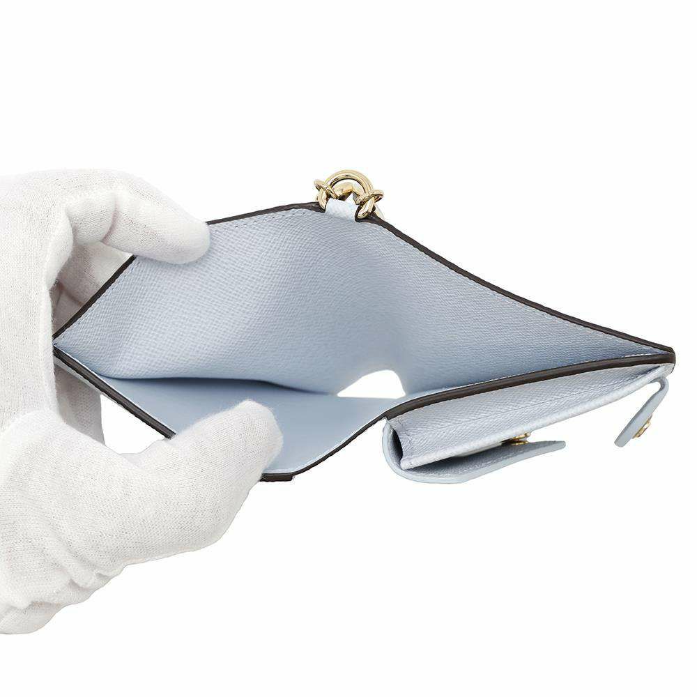 ルイヴィトン 二つ折り財布 モノグラム ポケットウォレット・LV チャーム M14613 財布 アズールブルー