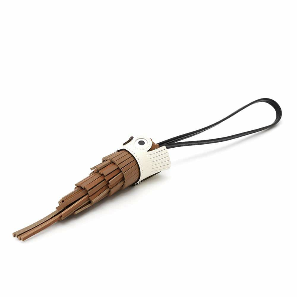 エルメス バッグチャーム シュエット ゴールド/パンドエピス/ブラック/ナタ/ホワイト ラムスキン/エプソン/スイフト K刻印 フクロウ