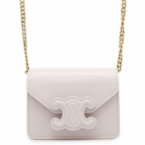 セリーヌ チェーンショルダーバッグ トリオンフ レザー 10J743 CELINE バッグ