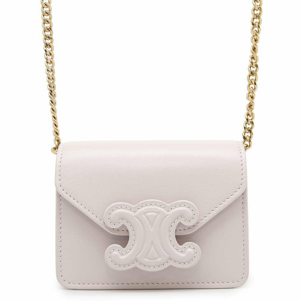 セリーヌ チェーンショルダーバッグ トリオンフ レザー 10J743 CELINE バッグ