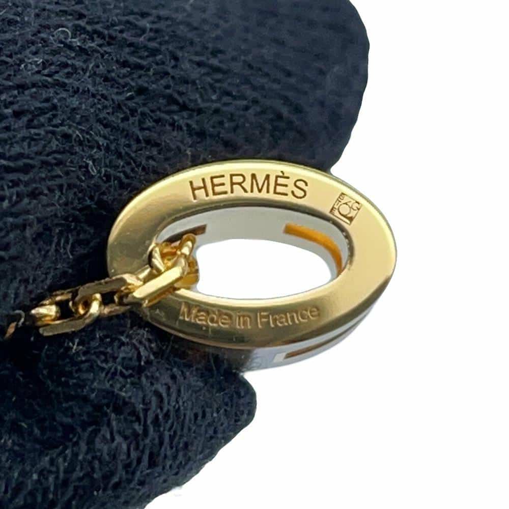 エルメス ネックレス ミニ・ポップアッシュ マロングラッセ/ゴールド金具 アクセサリー ポップH