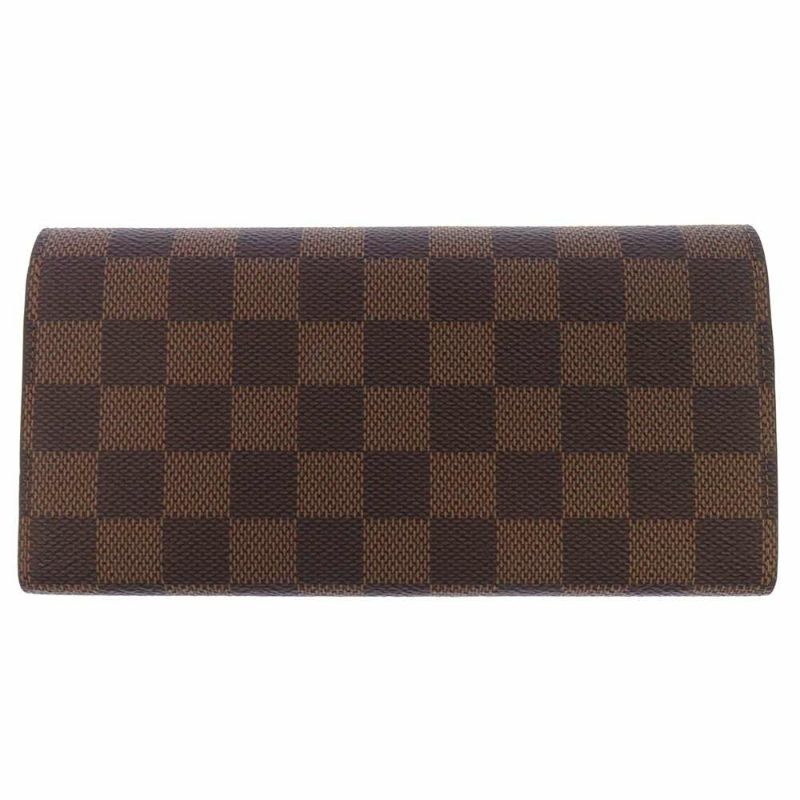 ルイヴィトン 長財布 ダミエ・エベヌ ポルトフォイユ・エミリー N60214 LOUIS VUITTON ヴィトン 財布