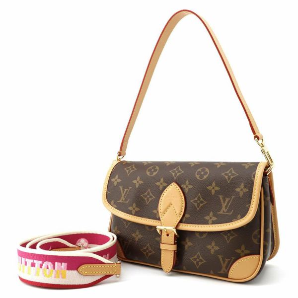 ルイヴィトン ショルダーバッグ モノグラム ディアヌ NM PM M46049 LOUIS VUITTON フューシャ