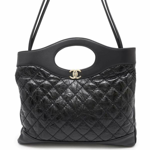 シャネル ハンドバッグ マトラッセ ココマーク 31 ラージ A57977 CHANEL 2wayショルダーバッグ  黒