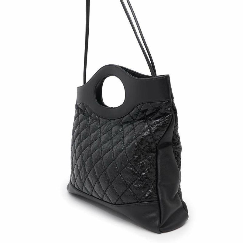 シャネル ハンドバッグ マトラッセ ココマーク 31 ラージ A57977 CHANEL 2wayショルダーバッグ  黒